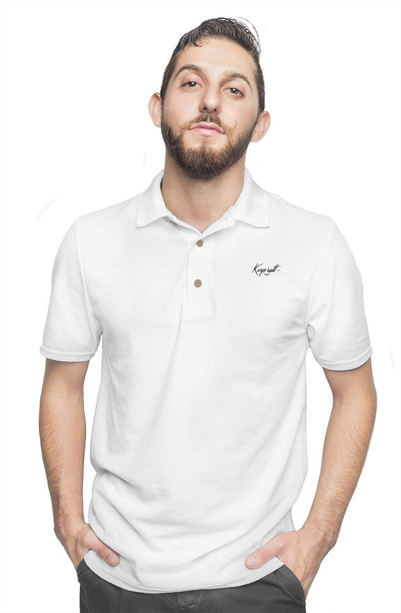 Korp'ratt cotton polo (white)