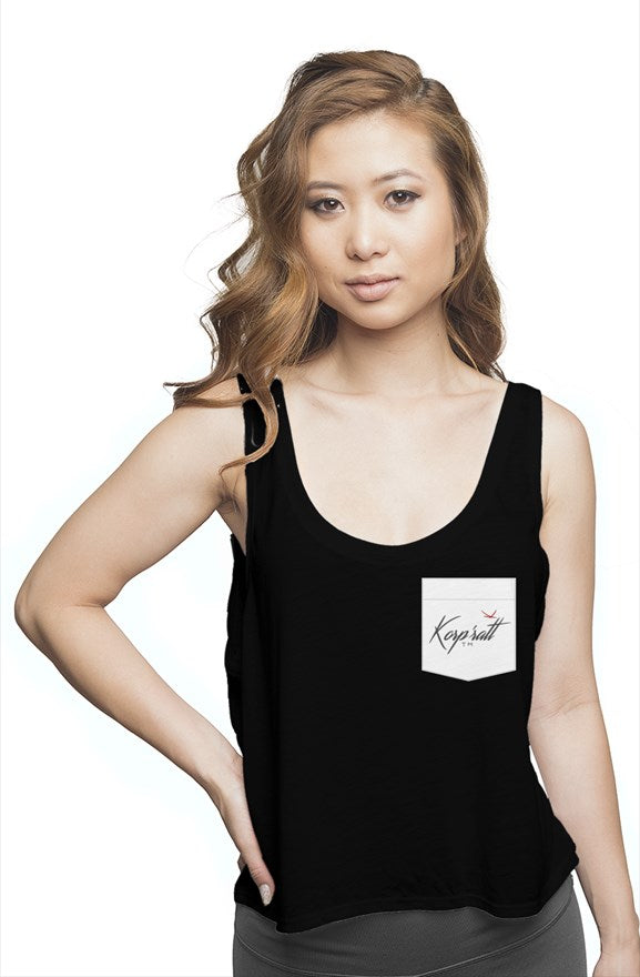 Women flowy boxy tank