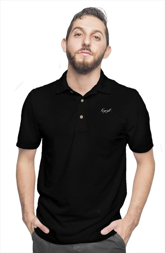 Comfort cotton polo (black)