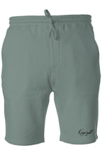 Load image into Gallery viewer, Pigment Dyed Fleece Shorts Alpine Green
